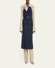 Bricolage Double-Breasted Bicolor Belted Trench Coat