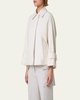 Alisa Water-Resistant A-Line Coated Linen Jacket