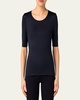 Scoop-Neck Silk Jersey T-Shirt