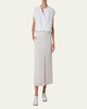 Sleeveless Cotton Voile Bubble Blouse