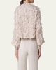 Alida Short 3D Jacquard Wool-Blend Jacket