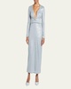 Plunging Sequined Knit Dress