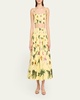 Orchid Print Poplin Cropped Tank