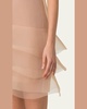 Hatband Waves Techno Organza Mini Dress