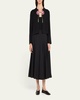 Abilene Beaded Flower Wool Cardigan