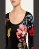 Delaina Scoop-Neck Velvet Top