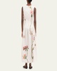 Otono Orquidea Cutout Midi Dress