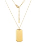 ADORNIA Stainless Steel Dog Tag Necklace