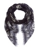 Alexander McQueen Skull Silk-Blend Fringed Scarf