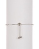 ADORNIA Silver Crystal Lariat Bracelet