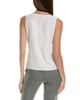 St. John Scoop Neck Silk-Blend Shell