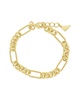 Sterling Forever 14K Plated Fianna Mixed Chain Link Bracelet