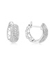 Silver 0.50 ct. tw. Diamond Hoops
