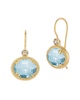 I. REISS 14K 6.04 ct. tw. Diamond & Blue Topaz Earrings