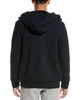 wool-blend knit coat