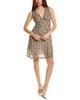 abstract motif mini dress