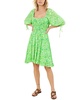 Hale Bob Ruffle Trim Mini Dress