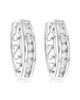 Silver 0.33 ct. tw. Diamond Hoops