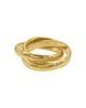 ADORNIA 14K Plated Interlocking Ring