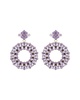 Eye Candy LA Crystal Loop Drop Earrings