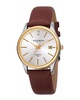 	Akribos XXIV Women's Leather Diamond Watch	