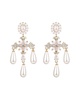Eye Candy LA CZ Roman Cross Dangle Earrings
