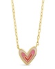 Sterling Forever 14K Plated Amanda Heart Pendant Necklace