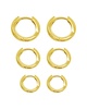 ADORNIA 14K Plated Hoops