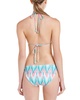 Shoshanna "Cascade" Multicolor Ikat Print Lettuce Brief Bottom