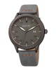 August Steiner Men's Microfiber Over Leather Watch