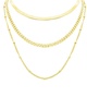 ADORNIA 14K Plated Layered Necklace