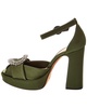 madelina curve 120 satin platform pump