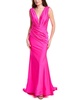 Jovani Pleated Plunging Gown