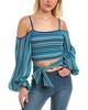 Ramy Brook Women's Ziva Crochet Long Sleeve Top