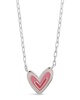 Sterling Forever Rhodium Plated Amanda Heart Pendant Necklace