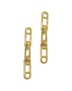 ADORNIA 14K Plated Safety Pin Drop Earrings