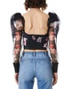 alice + olivia Baharia Mutton Sleeve Bustier