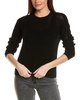 mesh crewneck cashmere sweater