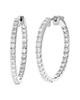 Silver 1.50 ct. tw. Lab-Grown Diamond Hoops