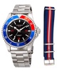 Akribos XXIV Men's Stainless Steel & Nylon Watch