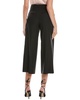 crop wide leg linen-blend pant