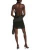 alexandra silk halter mini dress