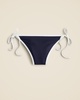 Hipster string bikini bottom with contrast trim