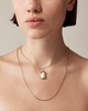Layered pearl pendant necklace