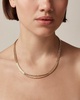 Double-chain tag necklace