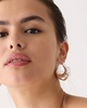 Lightweight sculpted hoop earrings