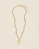 Pearl heart pendant necklace