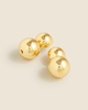 Metallic ball earrings