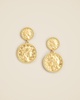 Coin drop earrings
