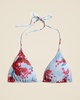 Perfect string bikini top with tulle in floral print
